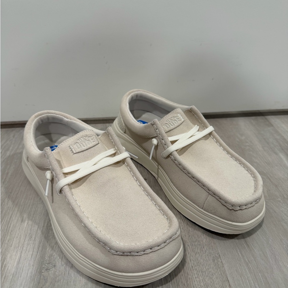 Hey Dude Light Beige Slip-On Shoes